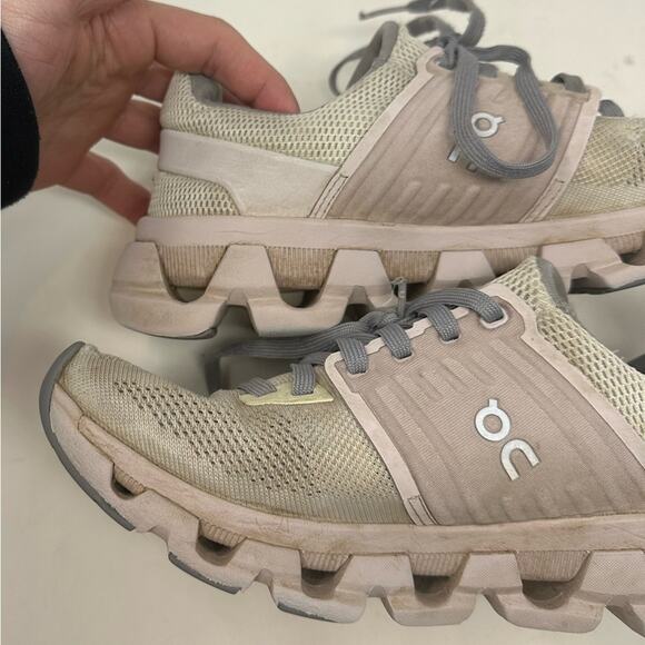 On Cloud Cloudswift Helion Shoes Women's Size 5.5 White Lily Running Sneakers - Picture 8 of 15